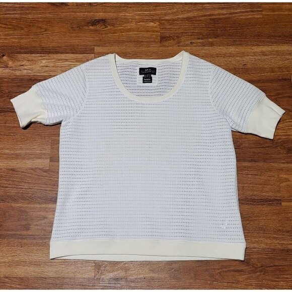 Barbour Range Rover Collection White‎ Mesh Womans Top Size 12 - Picture 1 of 4